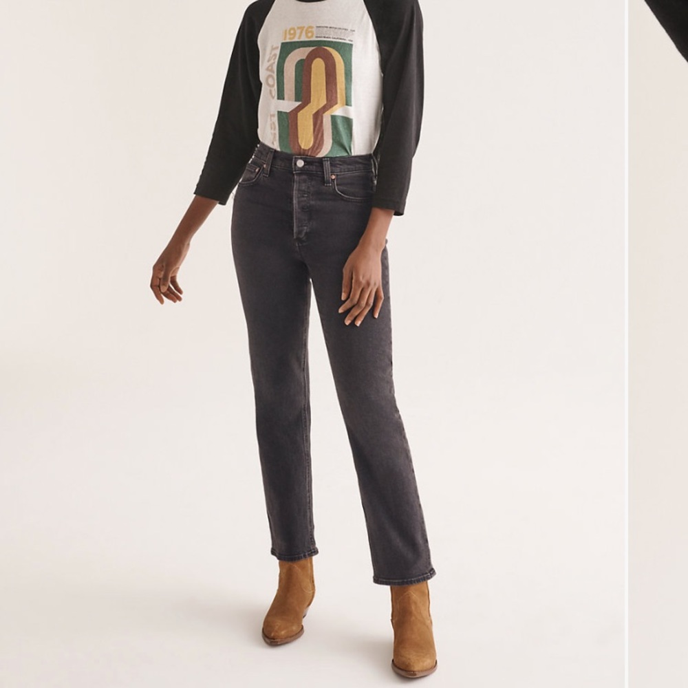 Aritzia Arlo High Rise Straight 28L